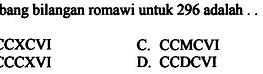 Bilangan Romawi 91 Adalah