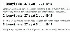 Pasal 27 Apa